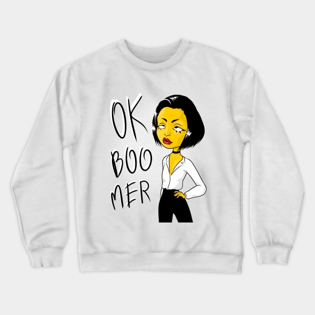 ok boomer Crewneck Sweatshirt by SosiCreatesArt